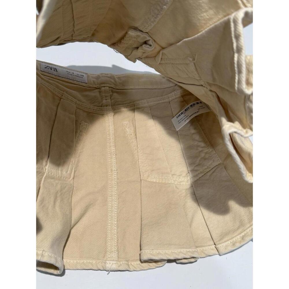 Kids Girls Zara Cotton Skirt Size 6 Beige - Picture 8 of 8
